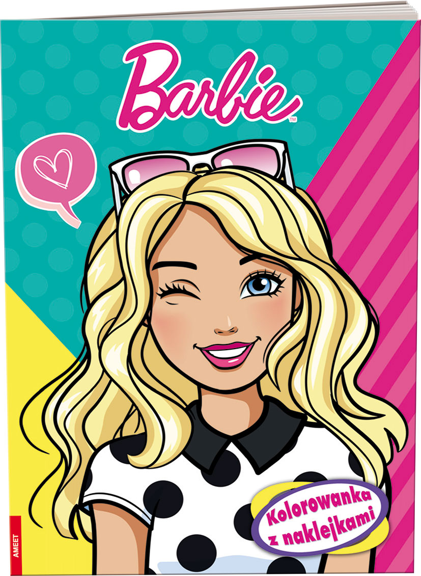 Barbie. Kolorowanka z naklejkami sklep Bee.pl