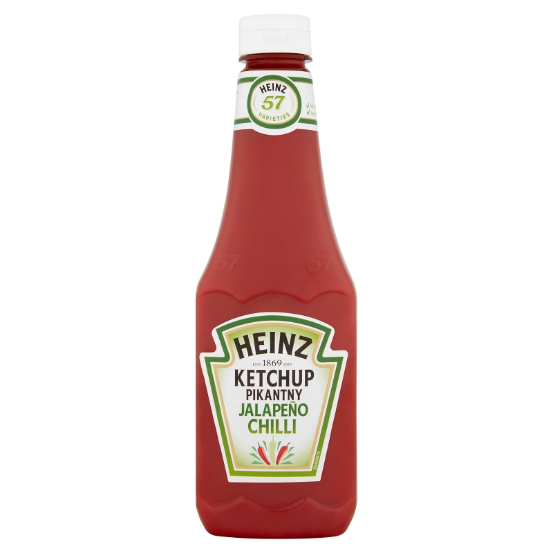 Heinz Ketchup pikantny jalapeno chilli 570 g - sklep Bee.pl